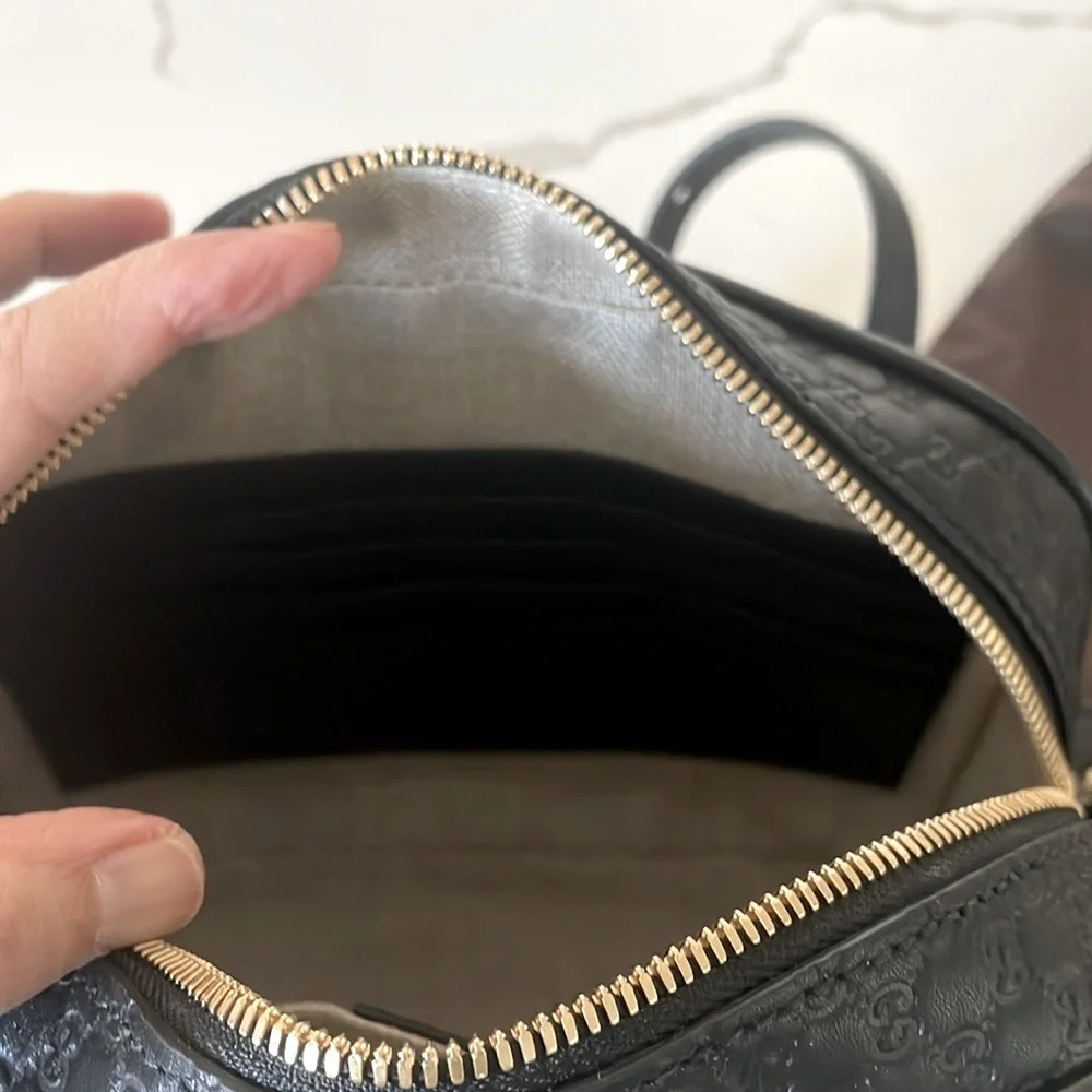 💯GUCCI Bree Rossi Microguccissima Leather Bag - Picture 9 of 11